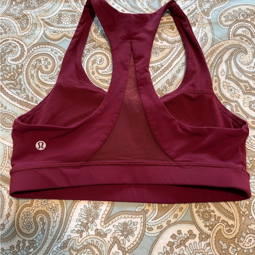 lululemon athletica Deep Red Sports Bra